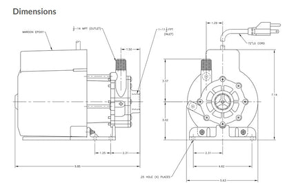 CTM PM1000LH, 1000 GPH, Submersible A/C Pump