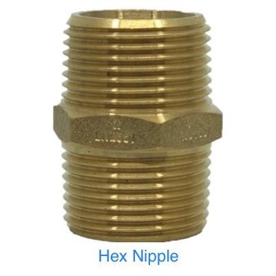 Brass Hex Nipple